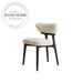 Elegant White Upholstered Nordic Wood Leg Dining Chair