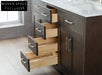 Elegant Wood Bathroom Vanity Cabinet with Integrated Storage and Drawers