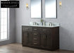 Elegant Wood Bathroom Vanity Cabinet with Integrated Storage and Drawers