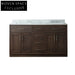 Elegant Wood Bathroom Vanity Cabinet with Integrated Storage and Drawers
