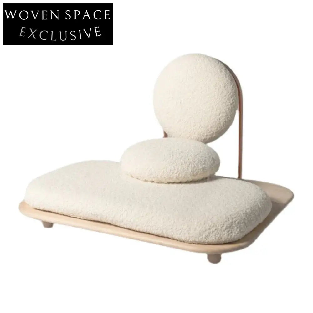 Elegant Wood Frame Fabric Upholstered Leisure Sofa for Living Room & Hotel