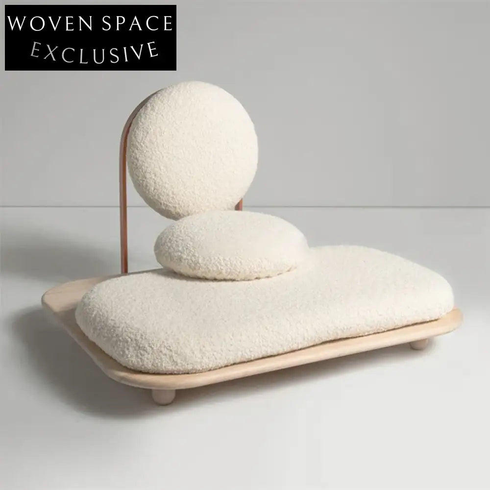 Elegant Wood Frame Fabric Upholstered Leisure Sofa for Living Room & Hotel