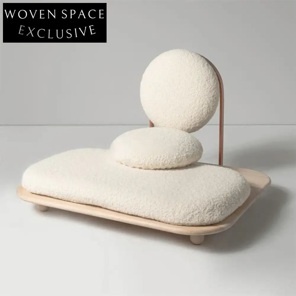 Elegant Wood Frame Fabric Upholstered Leisure Sofa for Living Room & Hotel