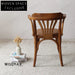 Elegant Wooden Arm Dining Chair, Rattan Seat, for Home & Bistro