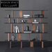 Elegant Wooden Display Storage Cabinet for Living Room, Decorative Bookcase Shelf Unit