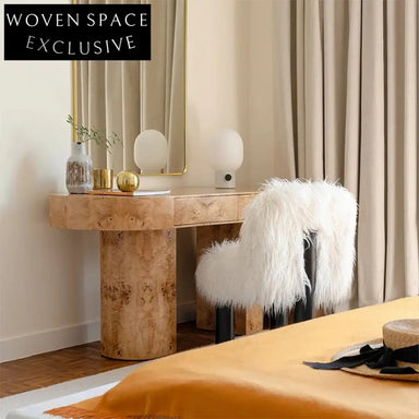 Elegant Wooden Executive Office Desk with Ample Workspace, Walnut Finish Table