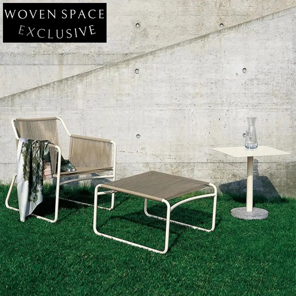 Elegant Woven Rope Outdoor Sofa Set for Patio & Garden