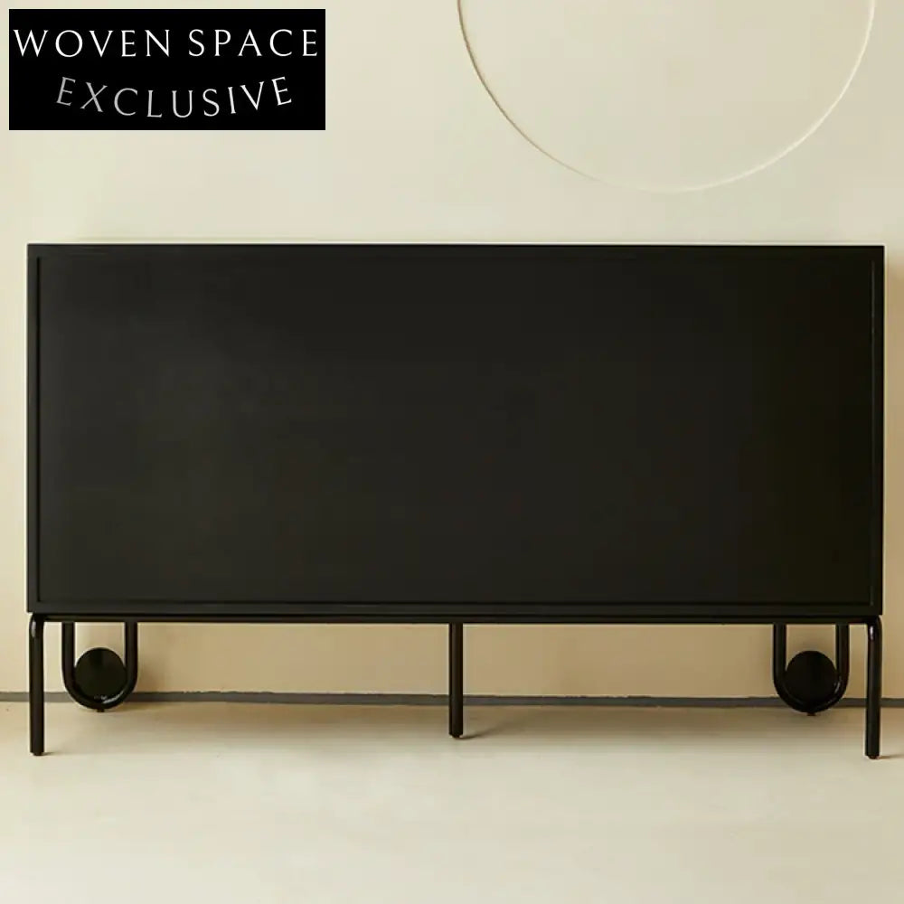 Elegant Zebra Stripe Solid Wood TV Media Console Cabinet