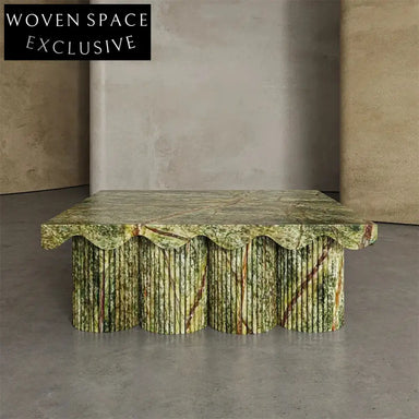 Elegantly Designed Calacatta Viola Pattern Marble Rectangle Living Room Coffee Table