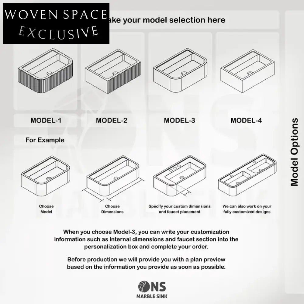 Elena Marble Sink Monet