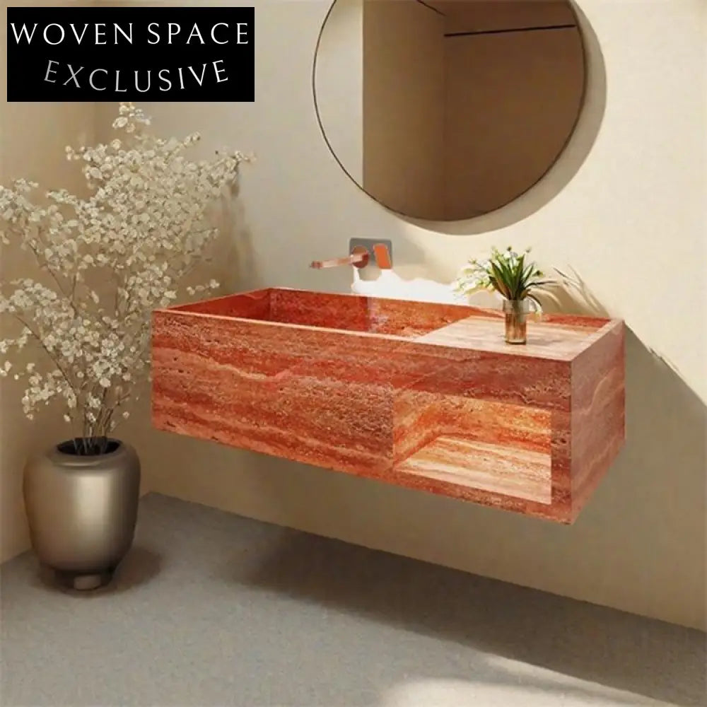 Elio Red Cave Antique Marble Sink