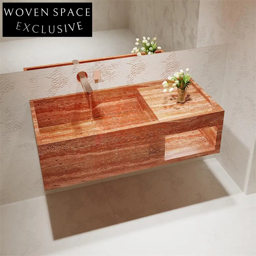 Elio Red Cave Antique Marble Sink