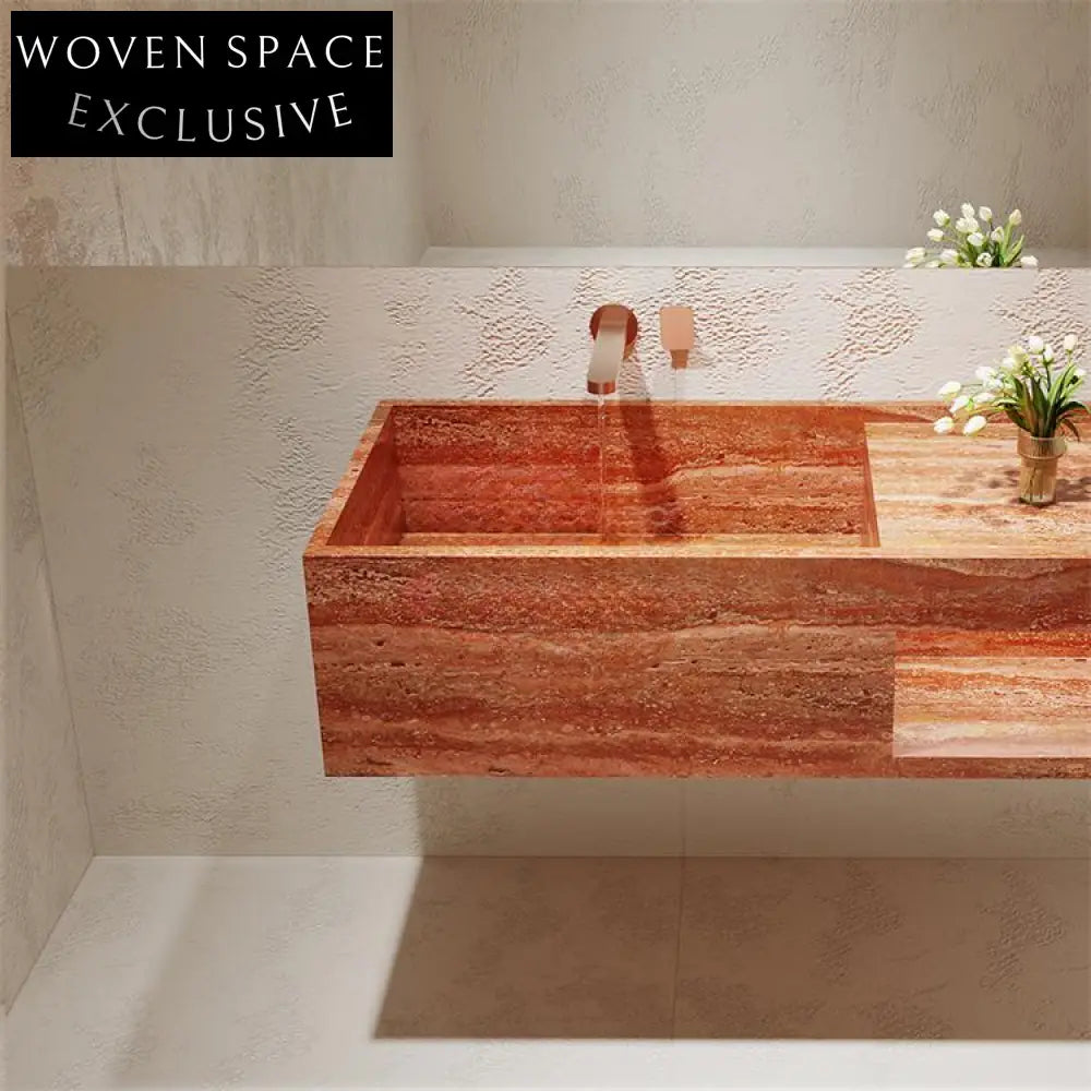 Elio Red Cave Antique Marble Sink