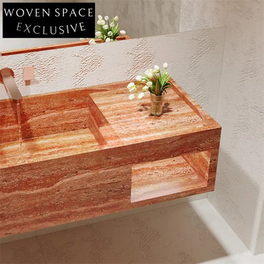 Elio Red Cave Antique Marble Sink
