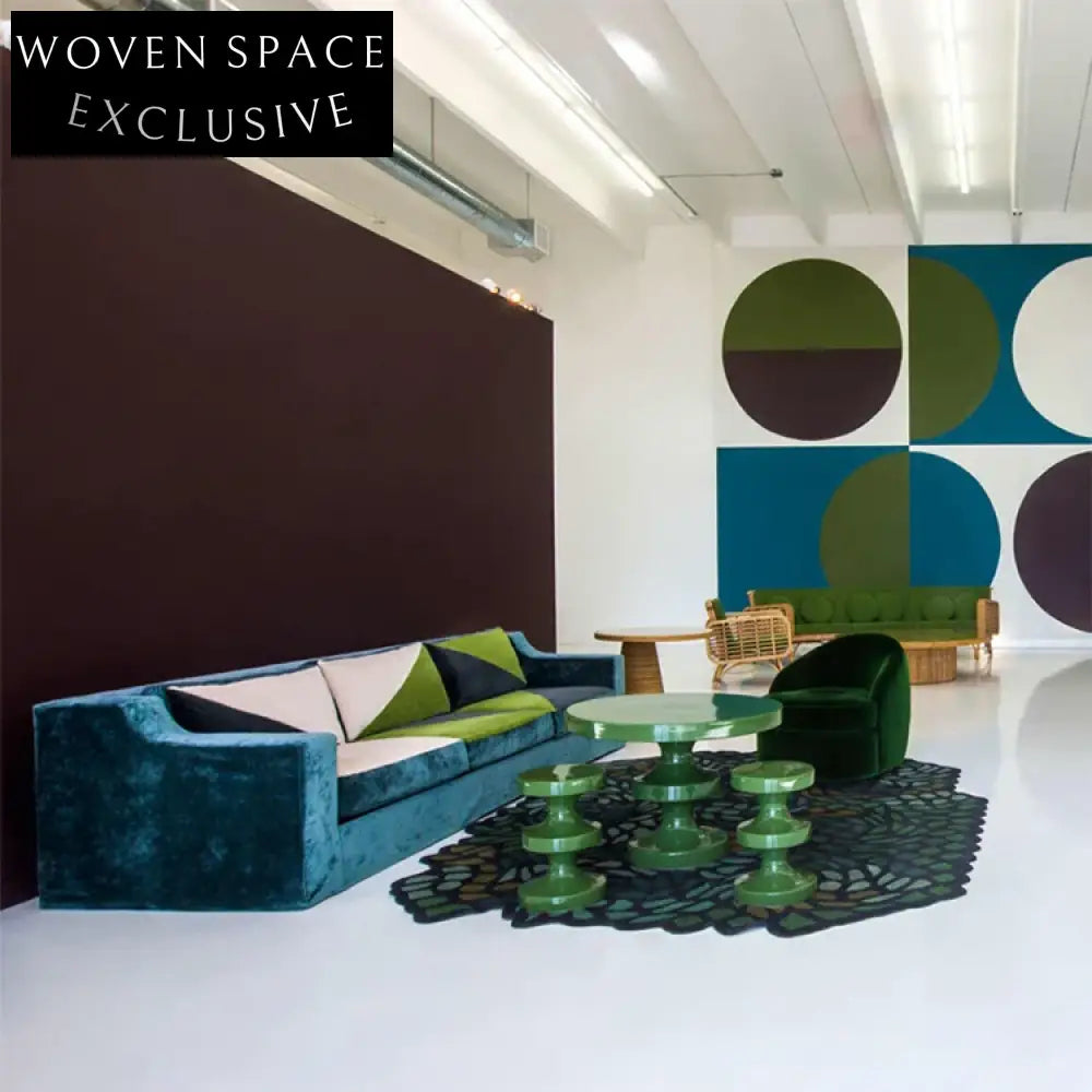 Emerald Green Velvet Italian Retro 3-Seater Living Room Sofa Couch