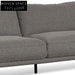Emilis 4 Seater Left Chaise Fabric Sofa - Graphite Grey Chaise Sofa