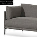 Emilis 4 Seater Right Chaise Fabric Sofa - Graphite Grey Sofas