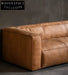 Emily Retro Style Cowhide Sofa with Subsidy 280 Oil Wax Leather Red Brown