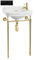Emma Ceramic Wall-Mounted Carlton Classical Basin Bracket basin set 3 zirconium gold