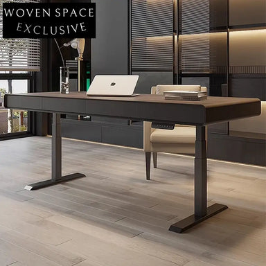 Ergonomic Solid Wood Adjustable Height Home Office Standing Desk Table