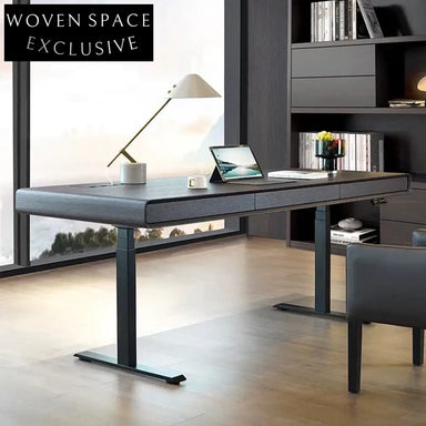 Ergonomic Solid Wood Adjustable Height Home Office Standing Desk Table