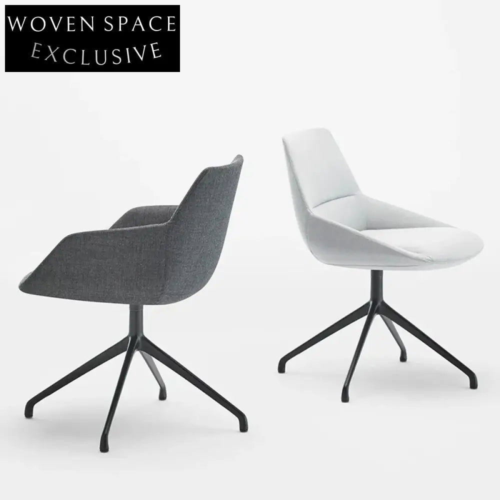 Ergonomic Velvet Swivel Aluminum Base Home Office Chair