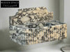 Ernesto Calacatta viola backsplash marble sink ribbed wash basin