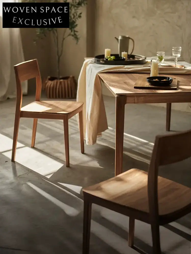 Eulalie High-End Teak Solid Wood Dining Chair Spot goods