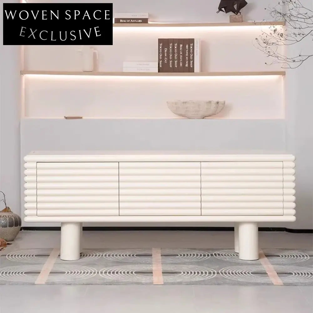 European Natural Wood Multi-Functional Storage Cabinet for Living Room & Kitchen