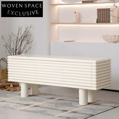 European Natural Wood Multi-Functional Storage Cabinet for Living Room & Kitchen