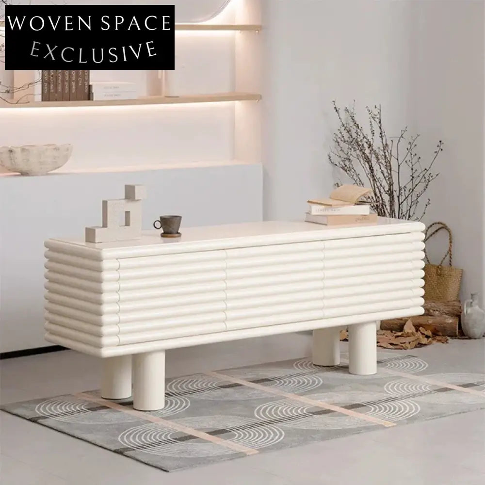 European Natural Wood Multi-Functional Storage Cabinet for Living Room & Kitchen