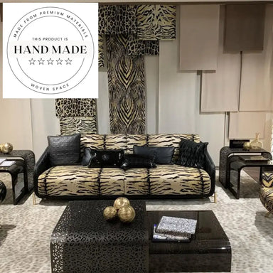 Exotic Leopard Print Italian Velvet Post Modern Reclining Armchair