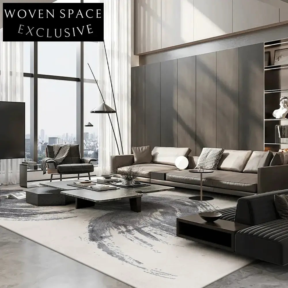 Exquisite Handmade Italian Luxury Wool Custom Modern Home Area Rug