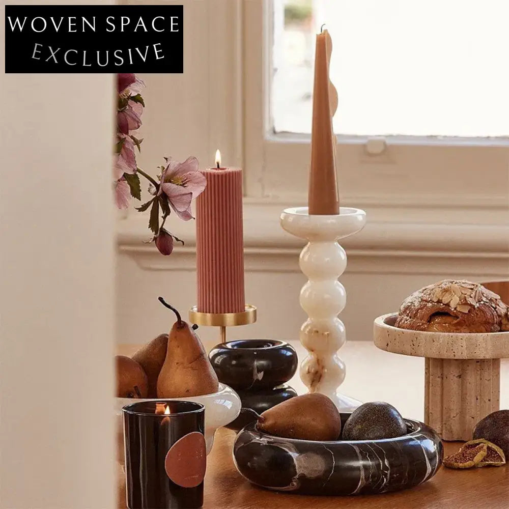 Exquisite Nephrite Jade Modern Decorative Candlesticks for Elegant Home Ambiance