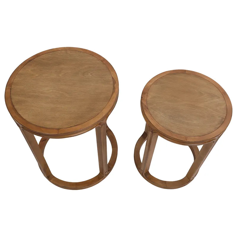 Cadie Nesting Side Tables - Natural