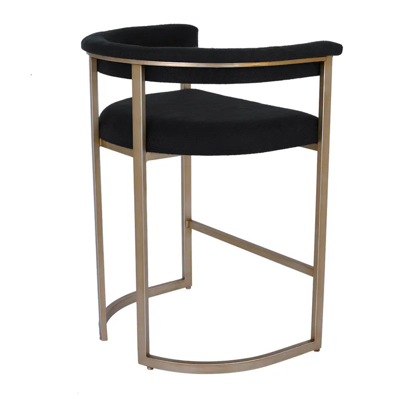 Dino Kitchen Stool - Black Linen