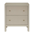 Ariana Bedside Table - Large Taupe Beige