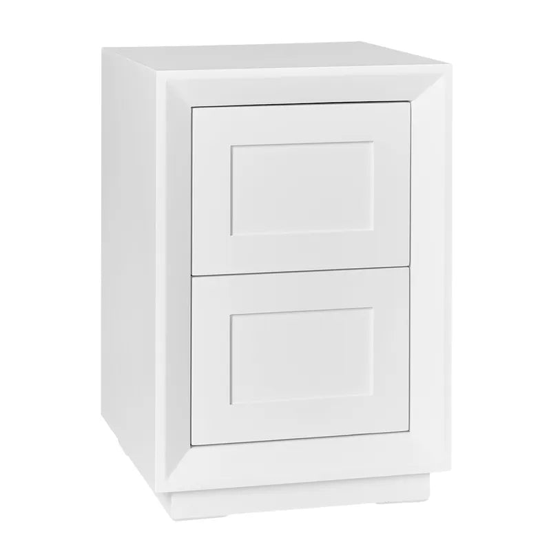 Balmain Bedside Table - Petite White