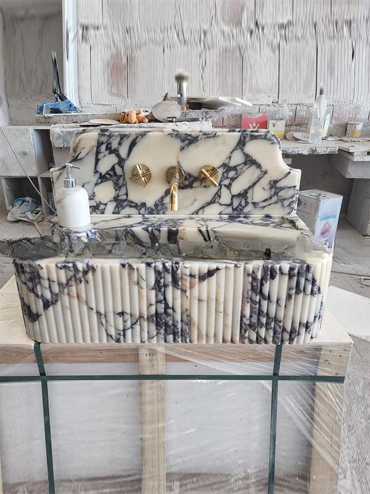 Orleane Mooli Home Custom Natural Marble Washbasin