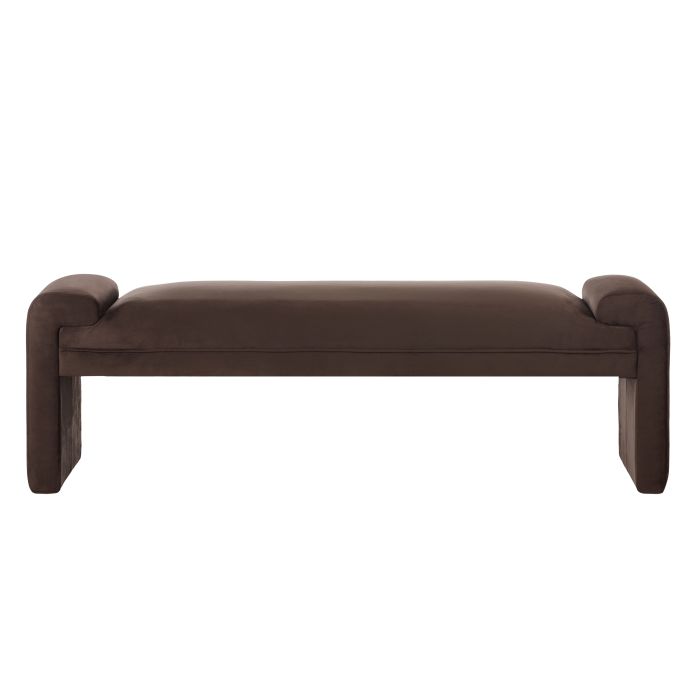 Amalfi Zaha Bench Seat Chocolate