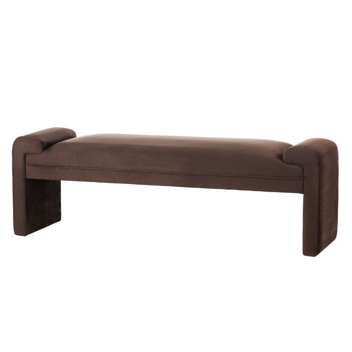 Amalfi Zaha Bench Seat Chocolate