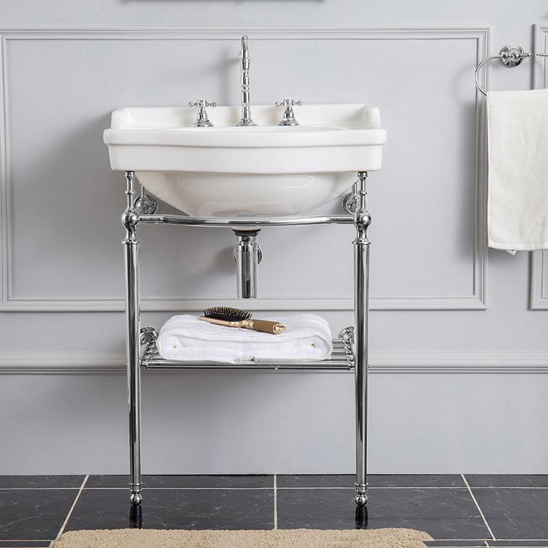 Jeffroi Retro Brass Double-Layer Wash Basin Set