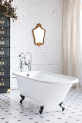 Pennelope Glazed Cast Iron Chaise Longue Bathtub
