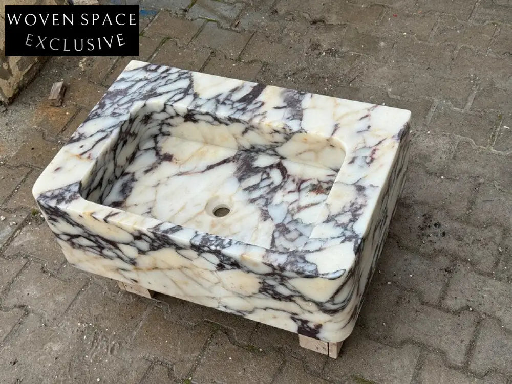 Federico Viola Ribbed Marble Sink