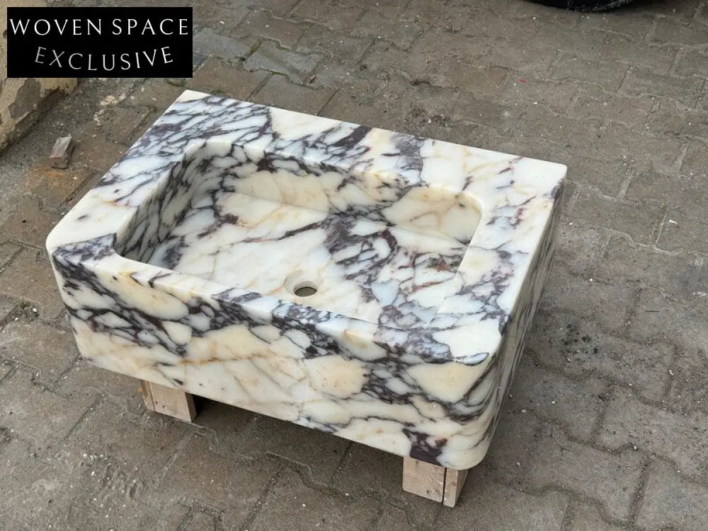 Federico Viola Ribbed Marble Sink