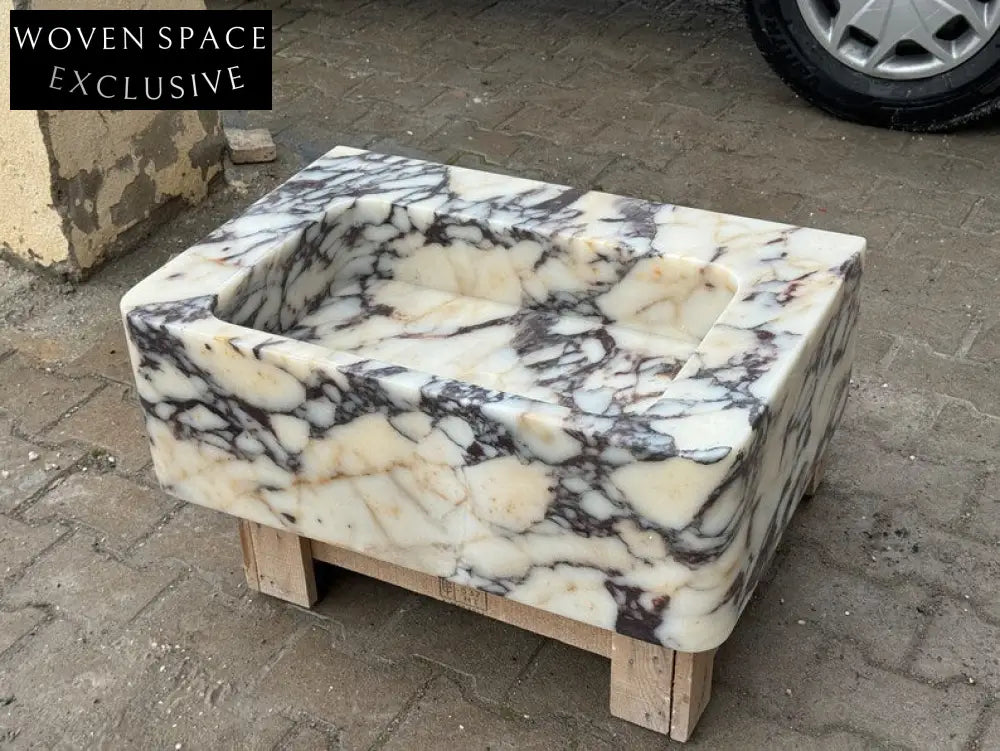 Federico Viola Ribbed Marble Sink