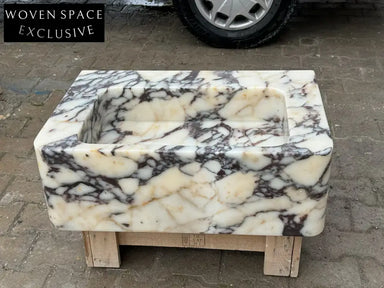 Federico Viola Ribbed Marble Sink