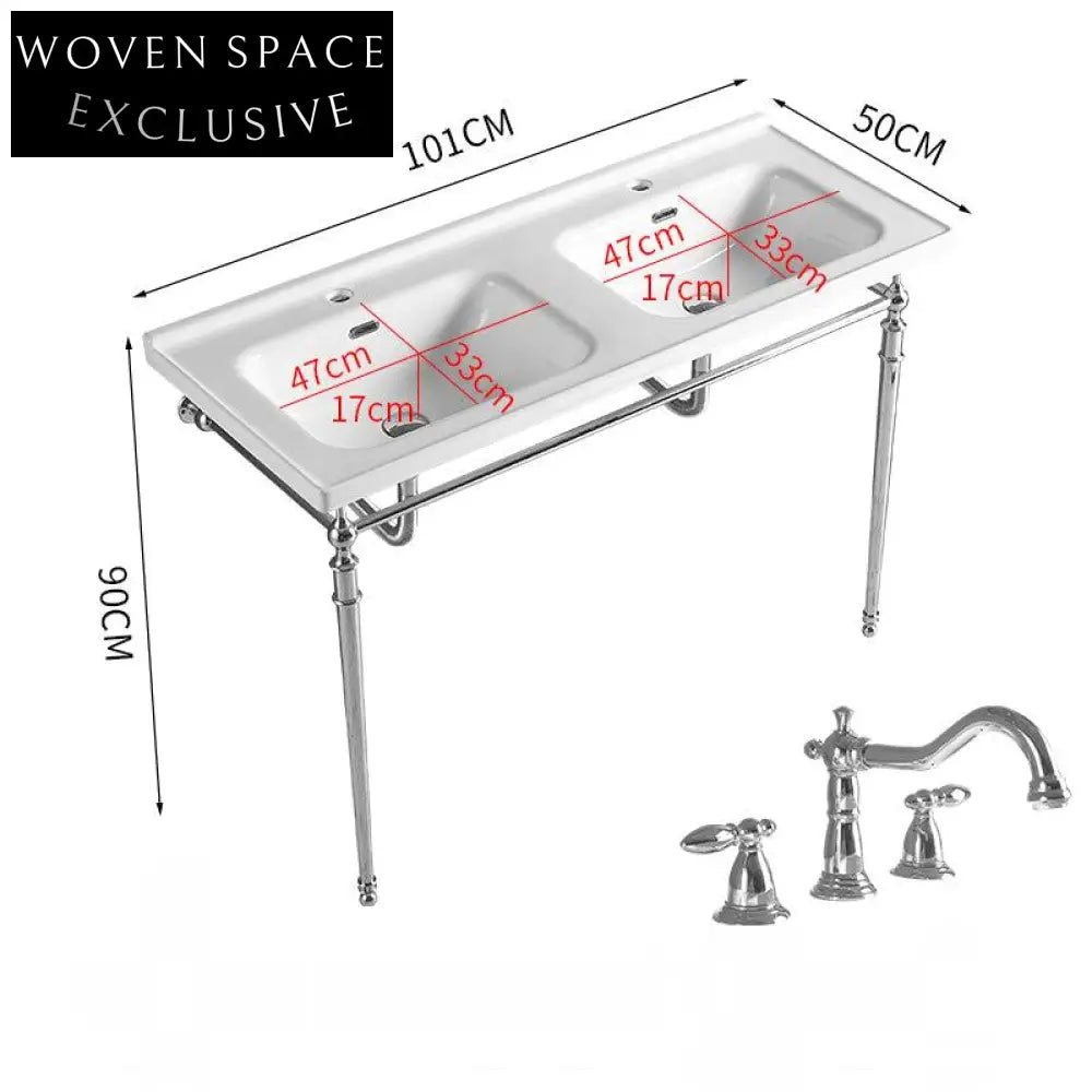 Ferrara Faenza Gold Finish Freestanding basin