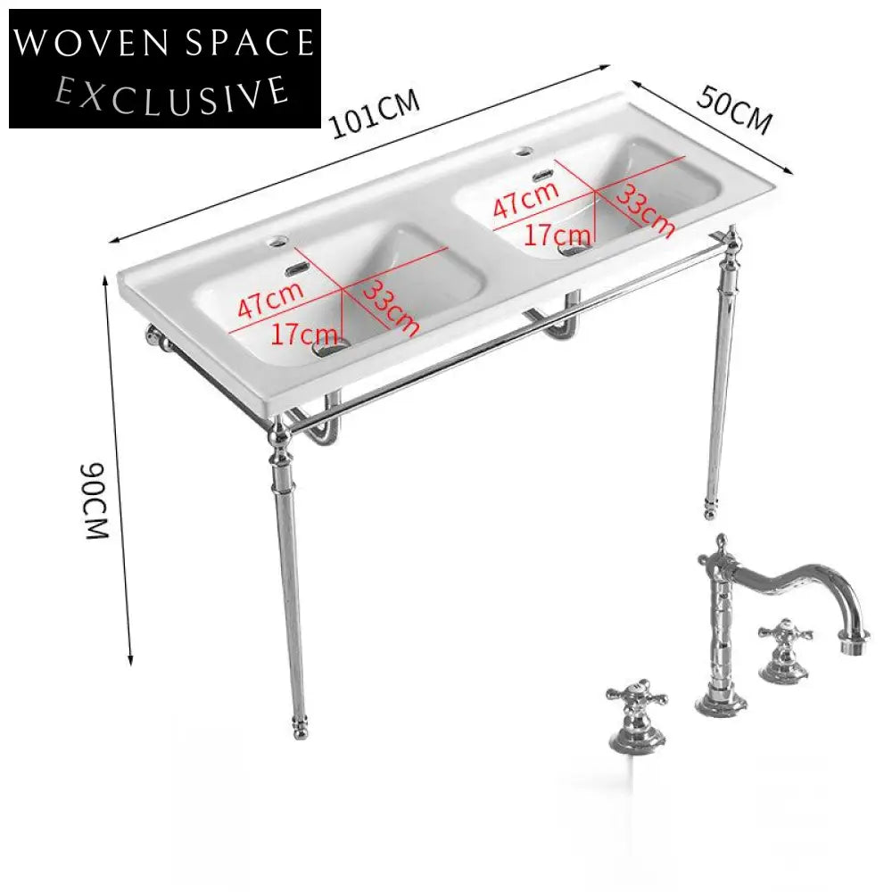 Ferrara Faenza Gold Finish Freestanding basin