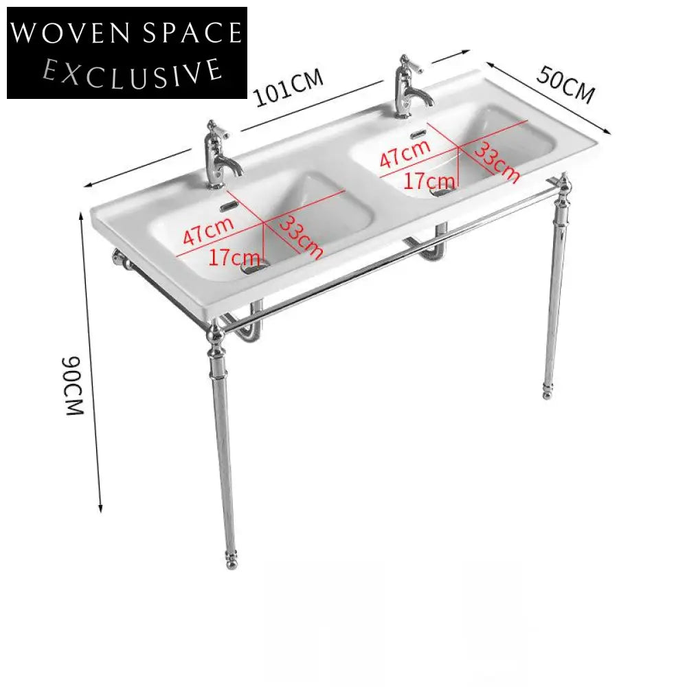 Ferrara Faenza Gold Finish Freestanding basin
